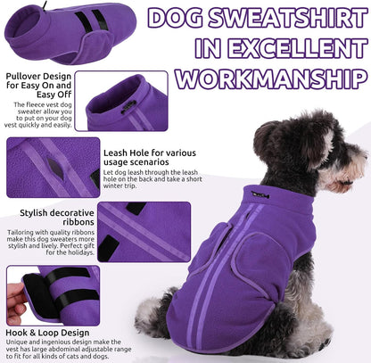 Queenmore pullover dog jacket adjustable abdominal strap close up view