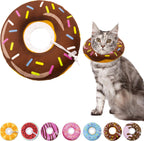 Seyezo Cat Cone Collar Soft, Adjustable Cat Recovery Collars Spay Cones to Stop Licking, Cute Donut E Collar After Surgery, Anti-Lick Recovery Elizabethan Collar for Kittens (Donut Pink, Small) - Image 11