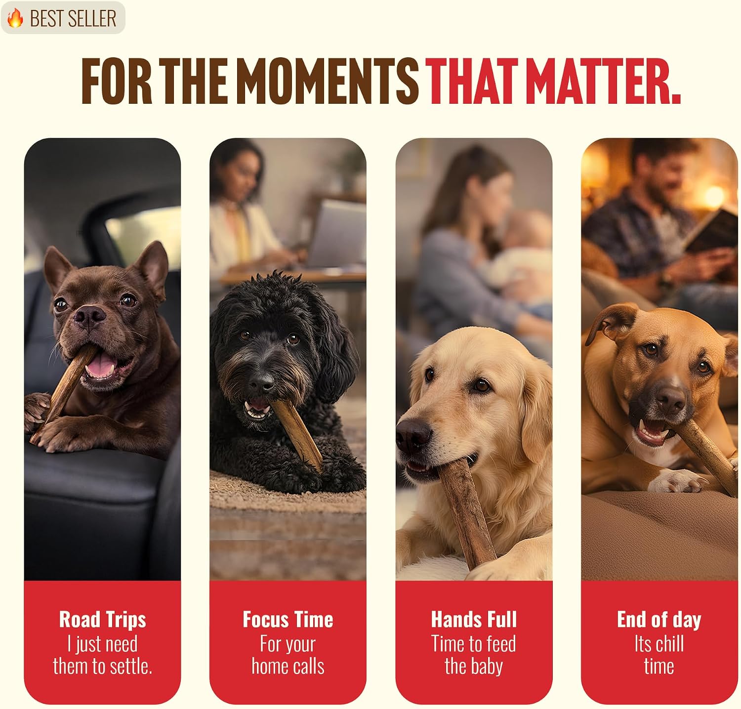 Natural Farm long lasting high protein healthy treats for medium and large dogs