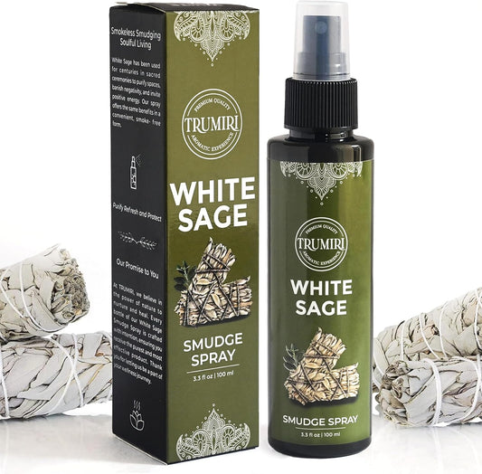 TRUMIRI White Sage Smudge Spray front view for spiritual cleansing