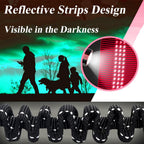 Shock absorbing pet leash attachment showing heavy duty zinc alloy double swivel clips