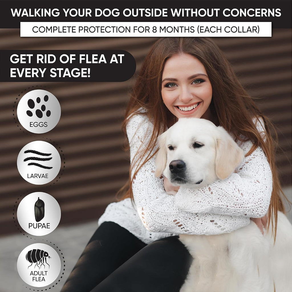 TevraPet dog flea collar branding and safety information