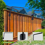 50FT Cat-Proof Fence Topper System 24" Horizontal Outreach Steel Extender Anti-Climb Conversion Kit for Brick/Wood/Vinyl/Metal Fences Pet Safe Barrier (Mesh and Arms Kit) Upgrade - Image 3
