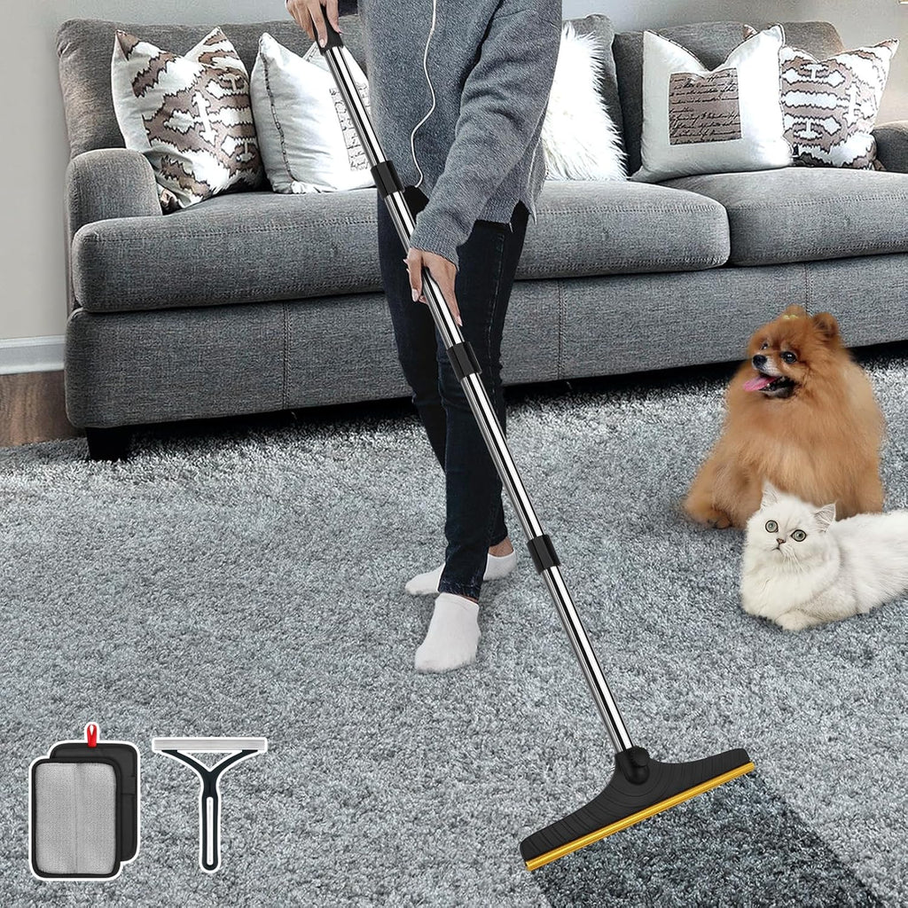 B-Land carpet rake for pet hair removal front view