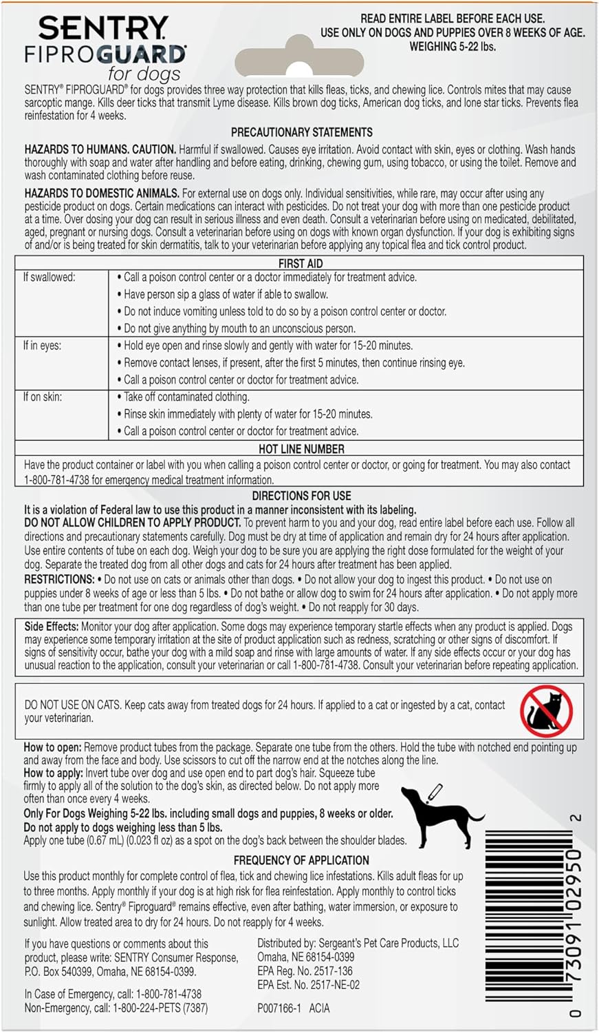 Waterproof tick protection for puppies product overview