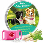 Bytecloud Ltd pink dog tag for flea and tick prevention front view