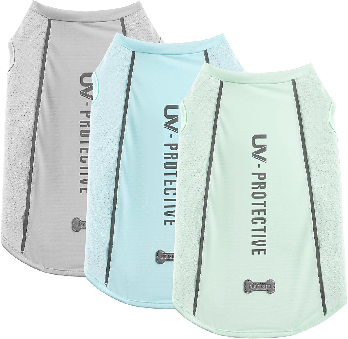 Dog safety apparel for summer evening walks