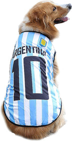 GabeFish Dog World Cup T Shirt Pets Football Jersey Sports Soccer National Team Vest Cat Summer Cool Clothes Apparel Blue Small - Image 9