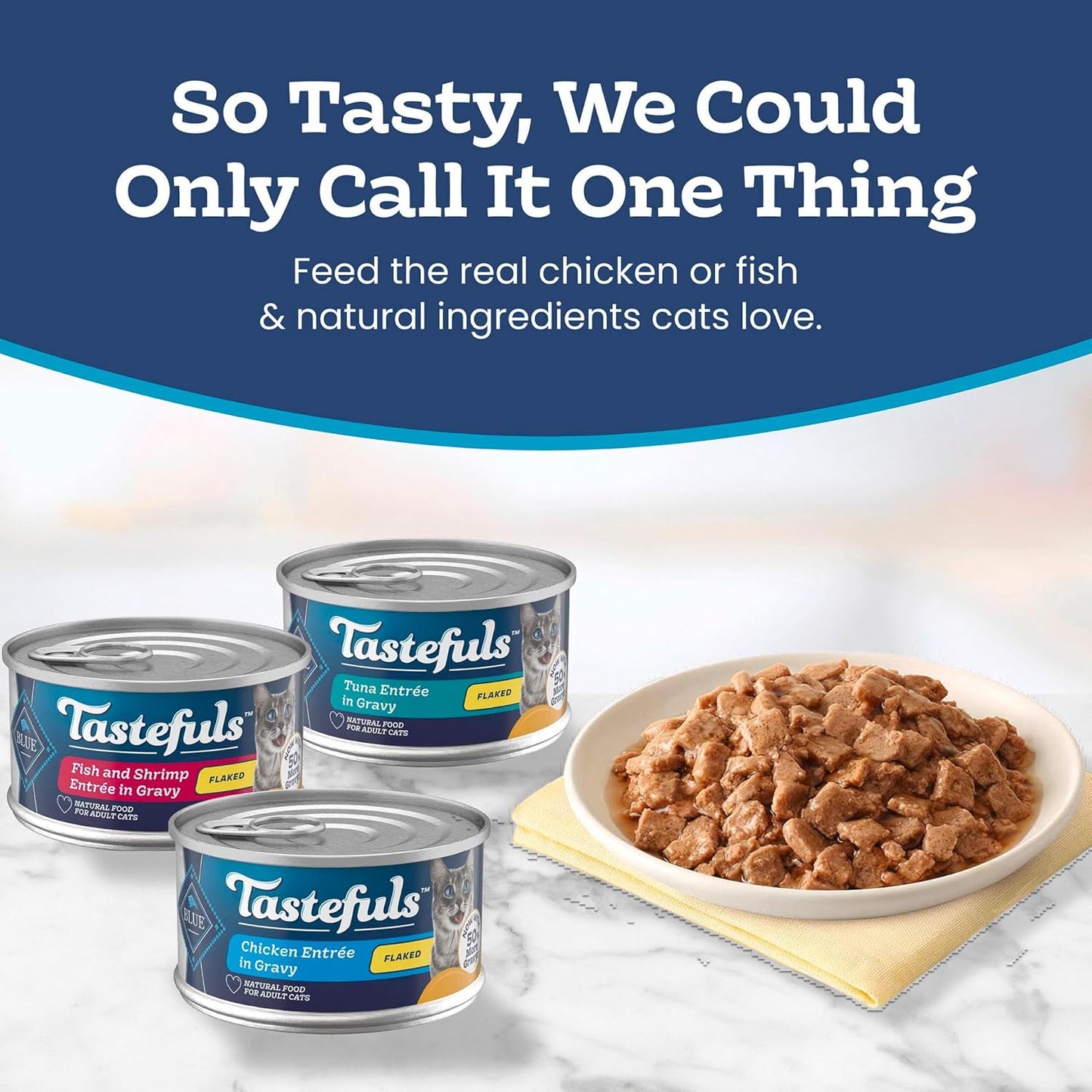 Blue Buffalo Tastefuls flaked tuna chicken fish shrimp variety pack