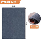 Close up of Rlinjyh waterproof pet mat texture and thickness
