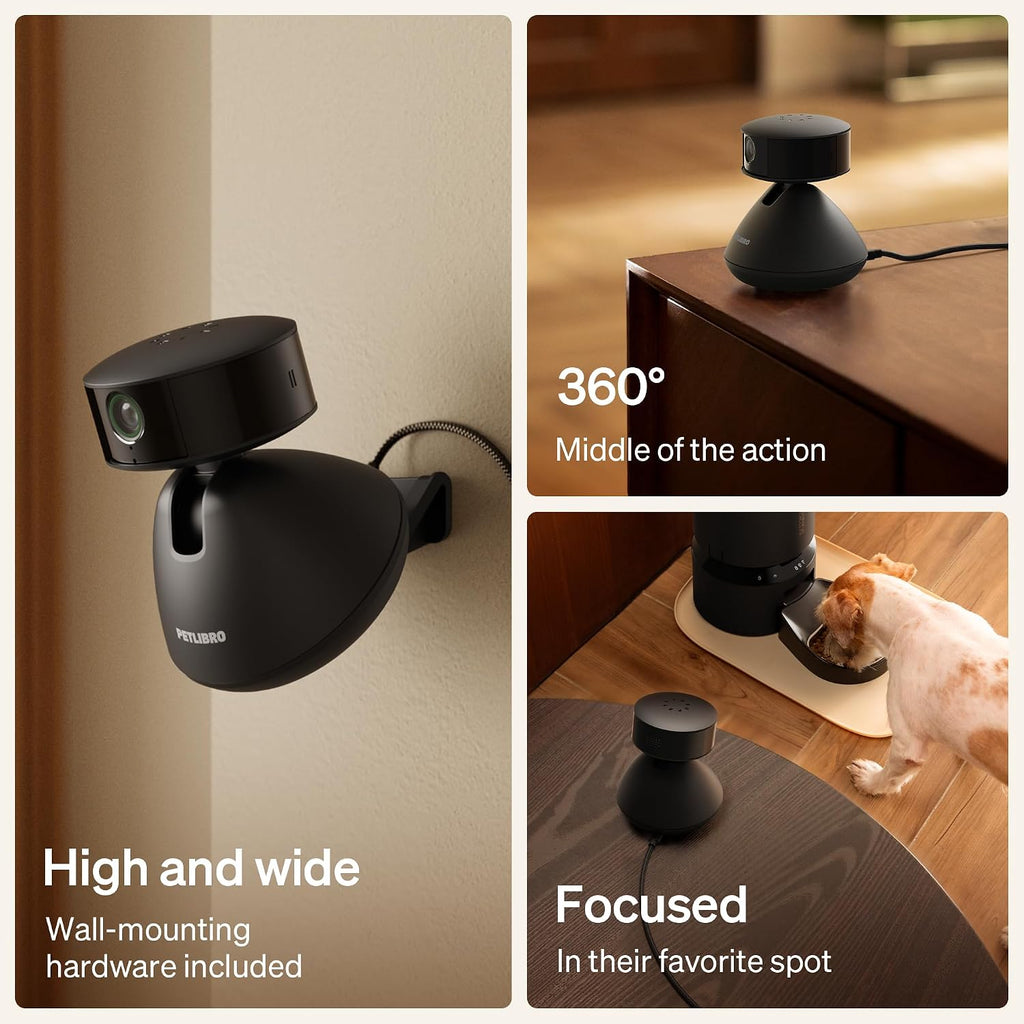 Close up of Petlibro Scout camera lens and sensors
