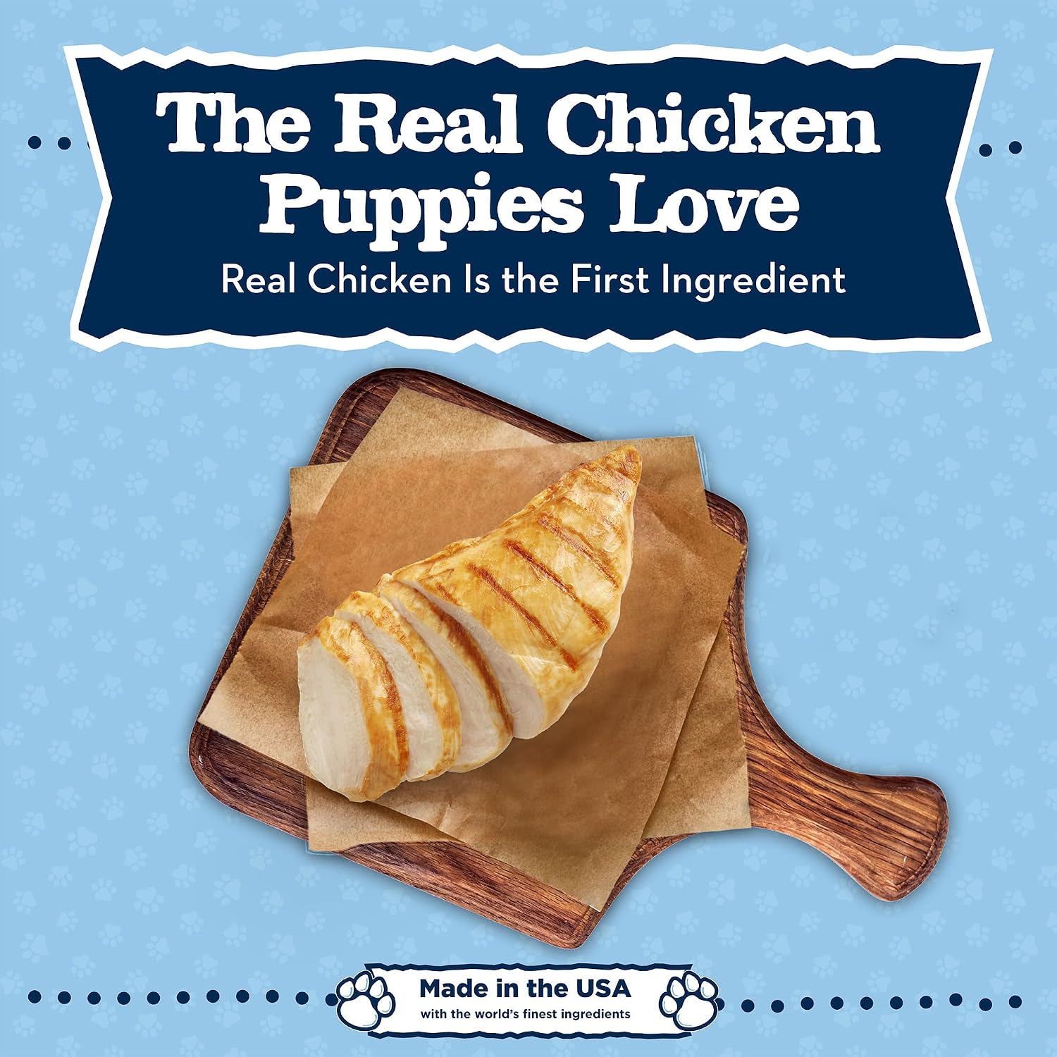 Natural puppy training treats with real chicken ingredients list