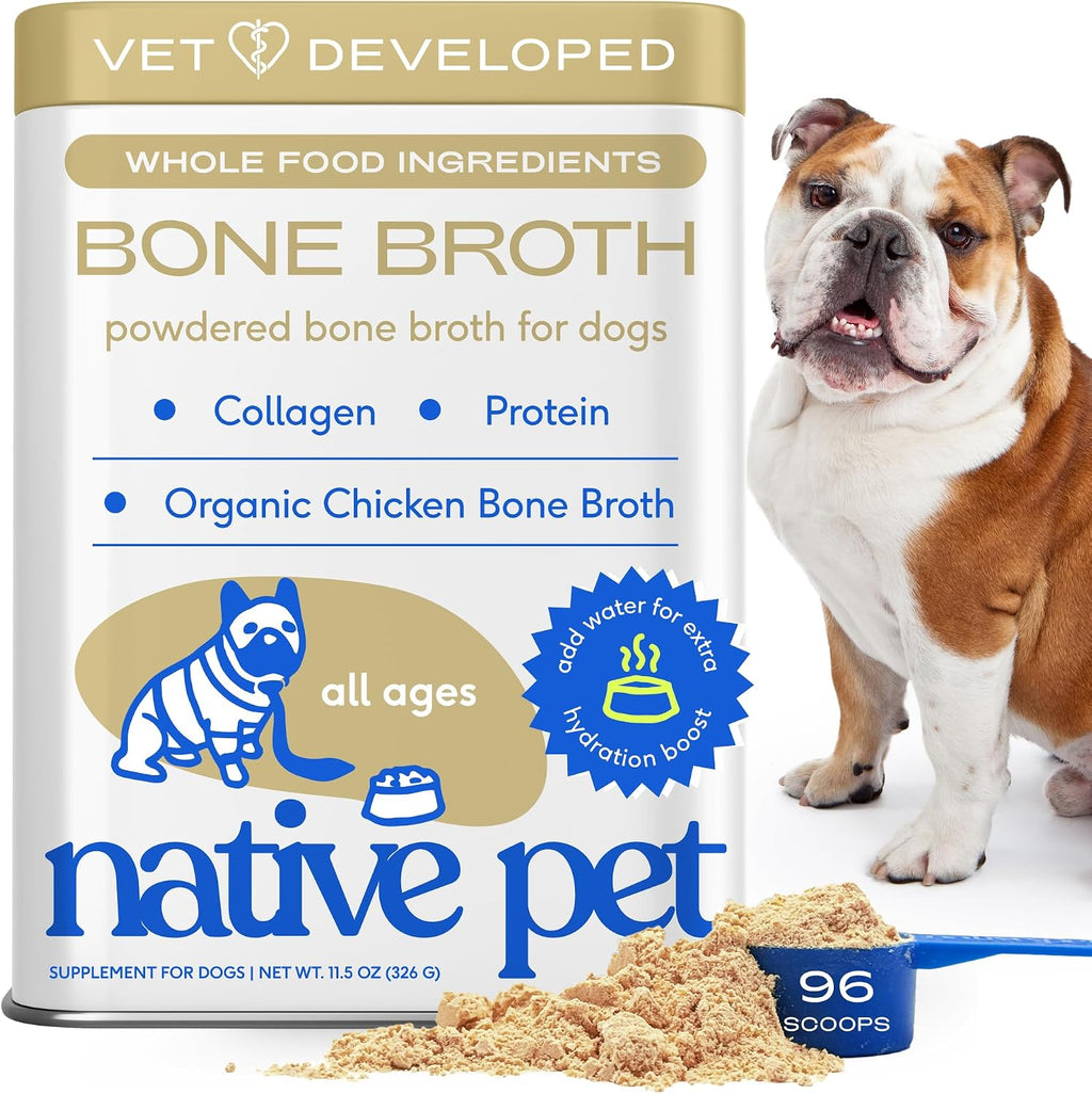 Native Pet Bone Broth for Dogs - Made with Real Beef Bone Broth, Dog Food Toppers for Picky Eaters - Provides Extra Hydration & Nutrition for Joint Strength, Immunity & Heart Health-48 Scoops - Image 10