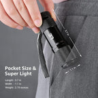 Lighting EVER impact resistant aluminum ultraviolet flashlight with wrist lanyard.