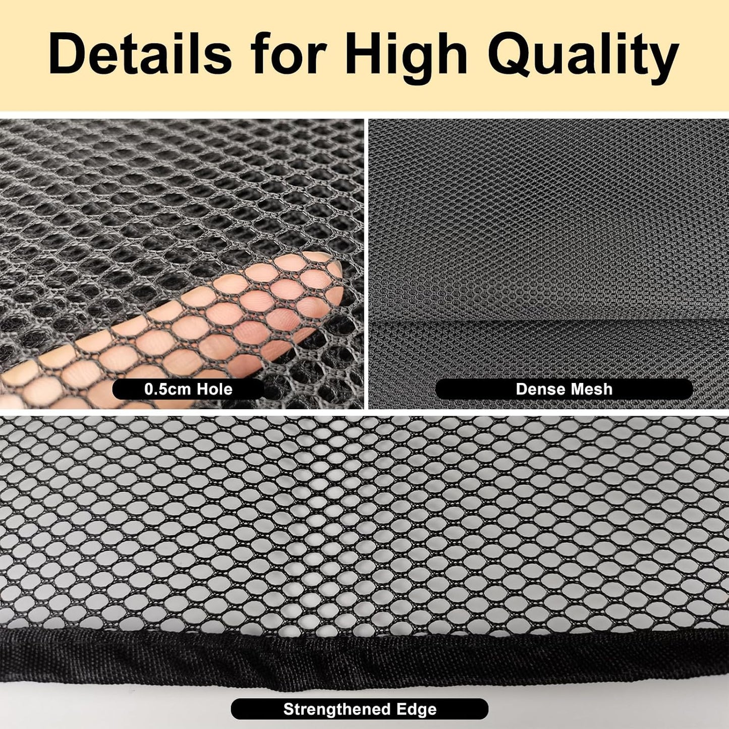 Safety netting applied to apartment balcony railings