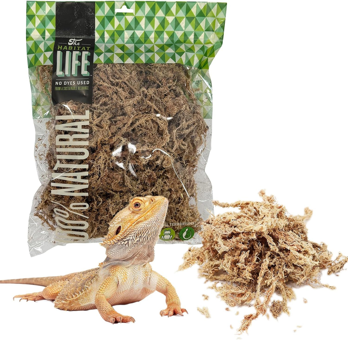 The Habitat Life - Natural Variety Pack - Mix of Reindeer, Mood, Sheet & Spanish Moss - for All Terrariums - Humidity Control - Breathable Bedding - Dye-Free & Safe - Medium - 1 Pack - Image 10