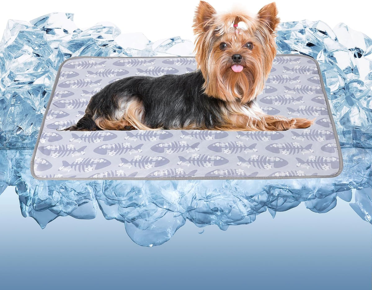 DELIFUR Cat Cooling Mat- Pet Cooling Mat Outdoor for Dogs Ice Pad for Kitten Cat Puppy Machine Washable (Small, Pink Watermelon) - Image 13