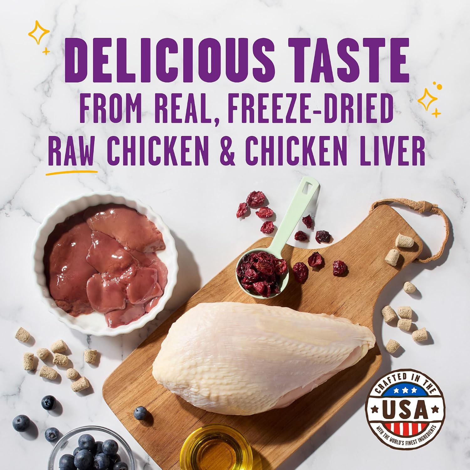 Low calorie healthy treats for cats imported from USA
