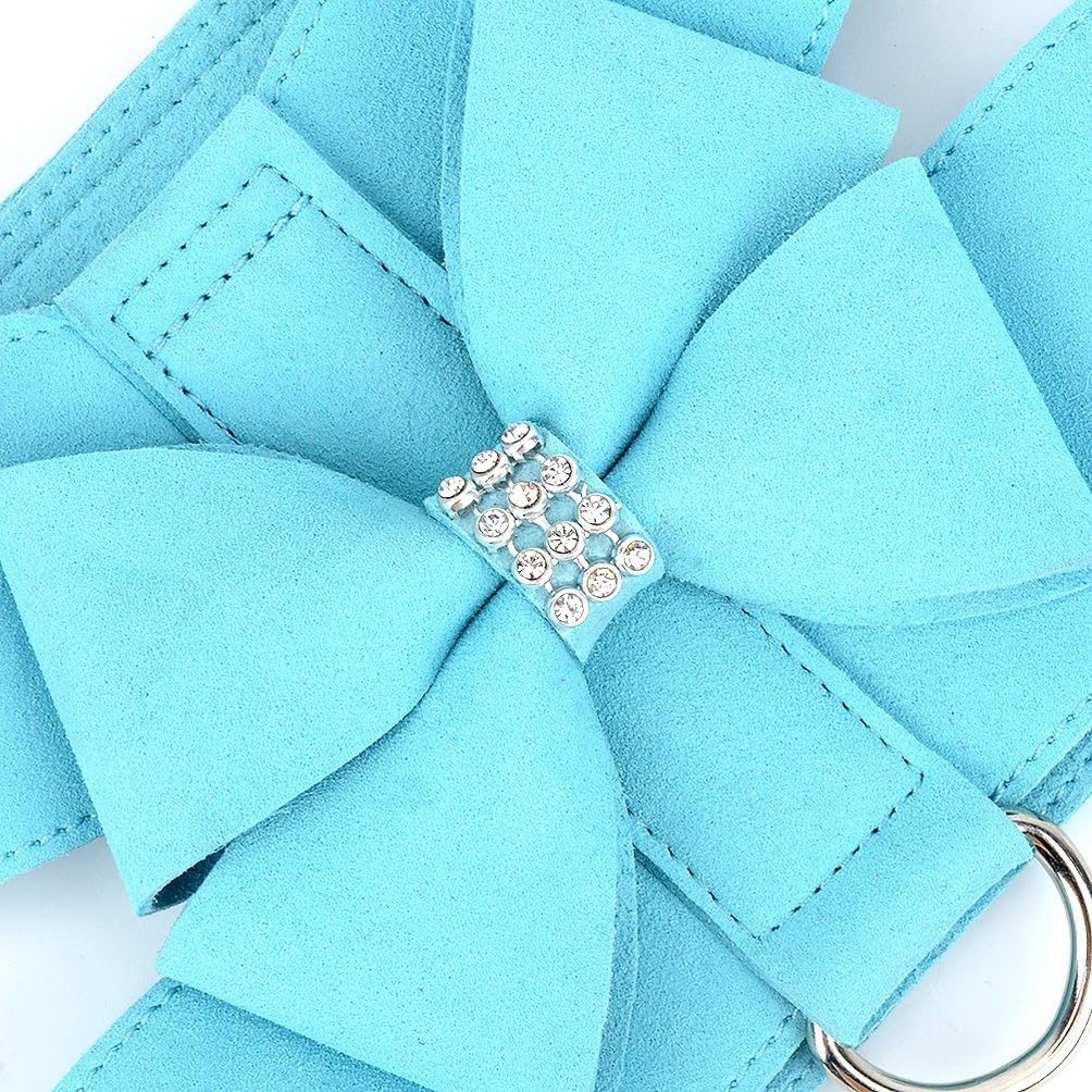 SELMAI soft faux suede pet harness interior lining and breathability