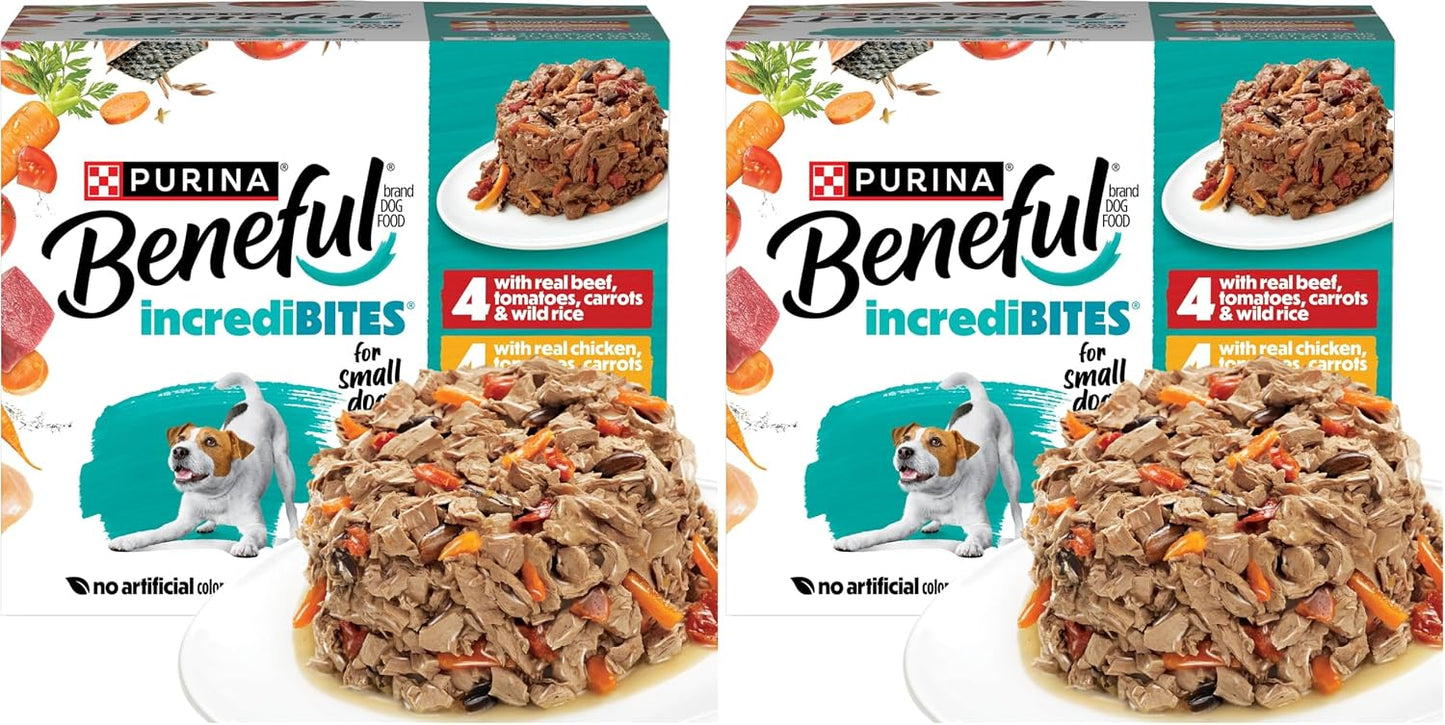 Beneful Purina Small Breed Wet Dog Food Variety Pack, IncrediBites With Real Beef, Chicken and Salmon - (Pack of 30) 3 Oz. Cans - Image 13