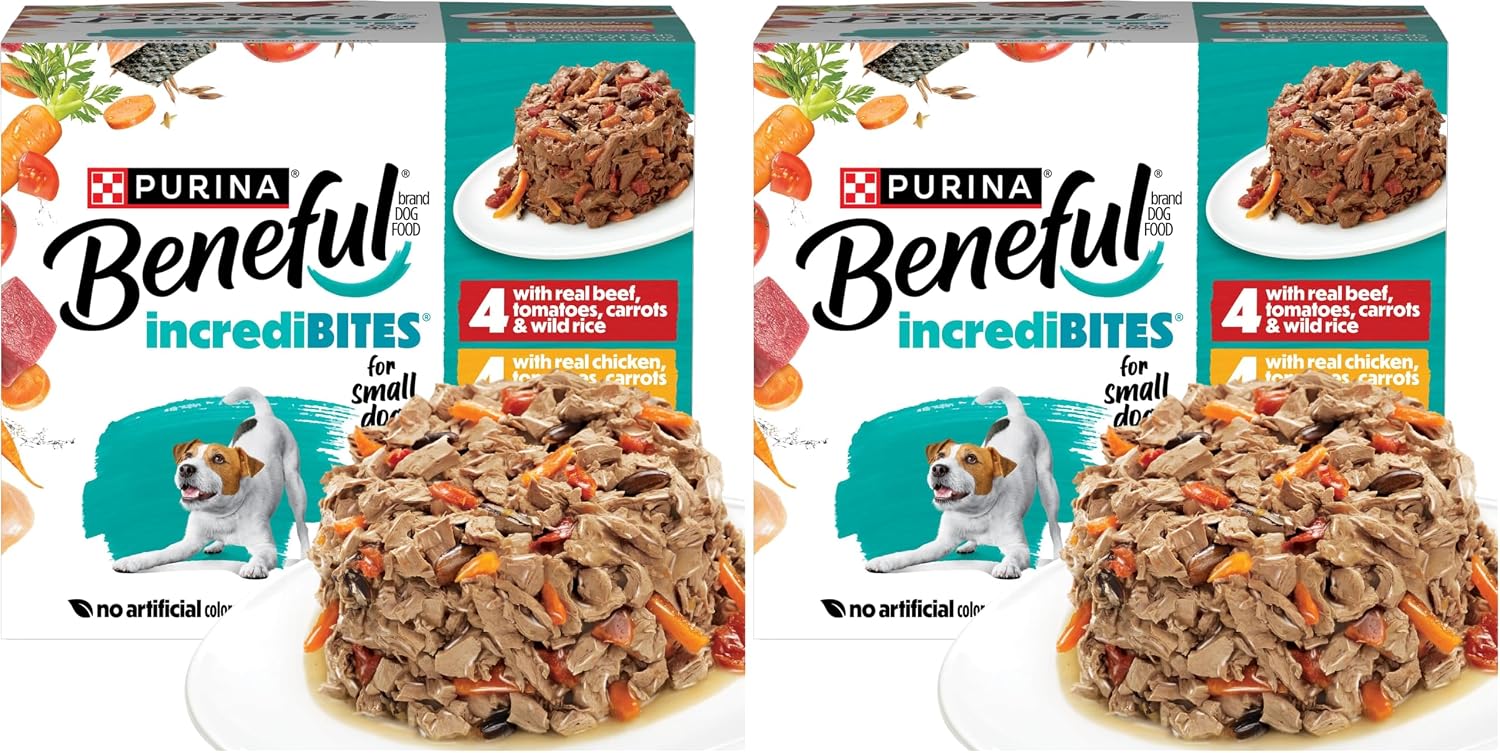 Beneful Purina Small Breed Wet Dog Food Variety Pack, IncrediBites With Real Beef, Chicken and Salmon - (Pack of 30) 3 Oz. Cans - Image 13