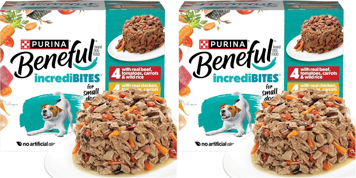 Beneful Purina Small Breed Wet Dog Food Variety Pack, IncrediBites With Real Beef, Chicken and Salmon - (Pack of 30) 3 Oz. Cans - Image 13