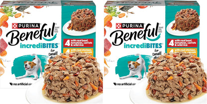 Beneful Purina Small Breed Wet Dog Food Variety Pack, IncrediBites With Real Beef, Chicken and Salmon - (Pack of 30) 3 Oz. Cans - Image 13