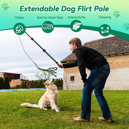 Three interchangeable cotton rope chew toys included with the AmaCielo pet exercise kit.