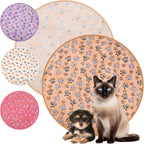 Tatuo 4 Pack Fleece Dog Blankets for Puppy Cats Multi-Size Sleep Mat for Pet Guinea Pig Soft Washable Warm Crate Bed Puppy Teething Toys Print Pattern Blanket Indoor(Mixed Color,24 x 16 Inch,Paw) - Image 14