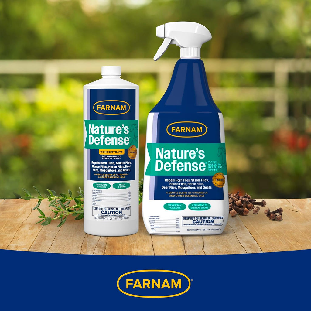 Farnam Nature's Defense Concentrate, Water-Based Botanical Fly Repellent Spray for Horses, Ideal for Sensitive Skin, 32 oz - Image 10