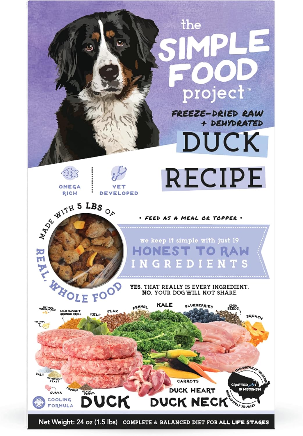 Simple Food Project - Beef & Salmon Recipe - Freeze Dried Raw Food for Dogs - 48oz - Image 11