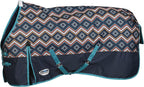 WeatherBeeta ComFiTec Essential Standard Neck Medium horse blanket side profile overview.