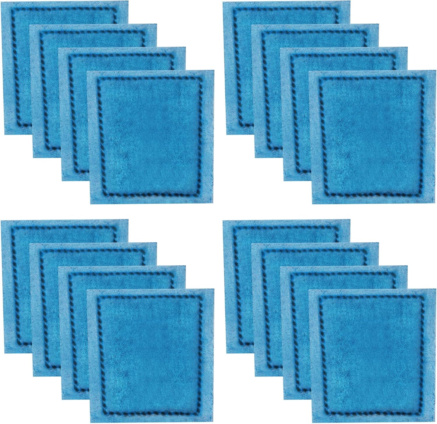 Xbbwmrs 16 pieces aquarium filter cartridge front view pack