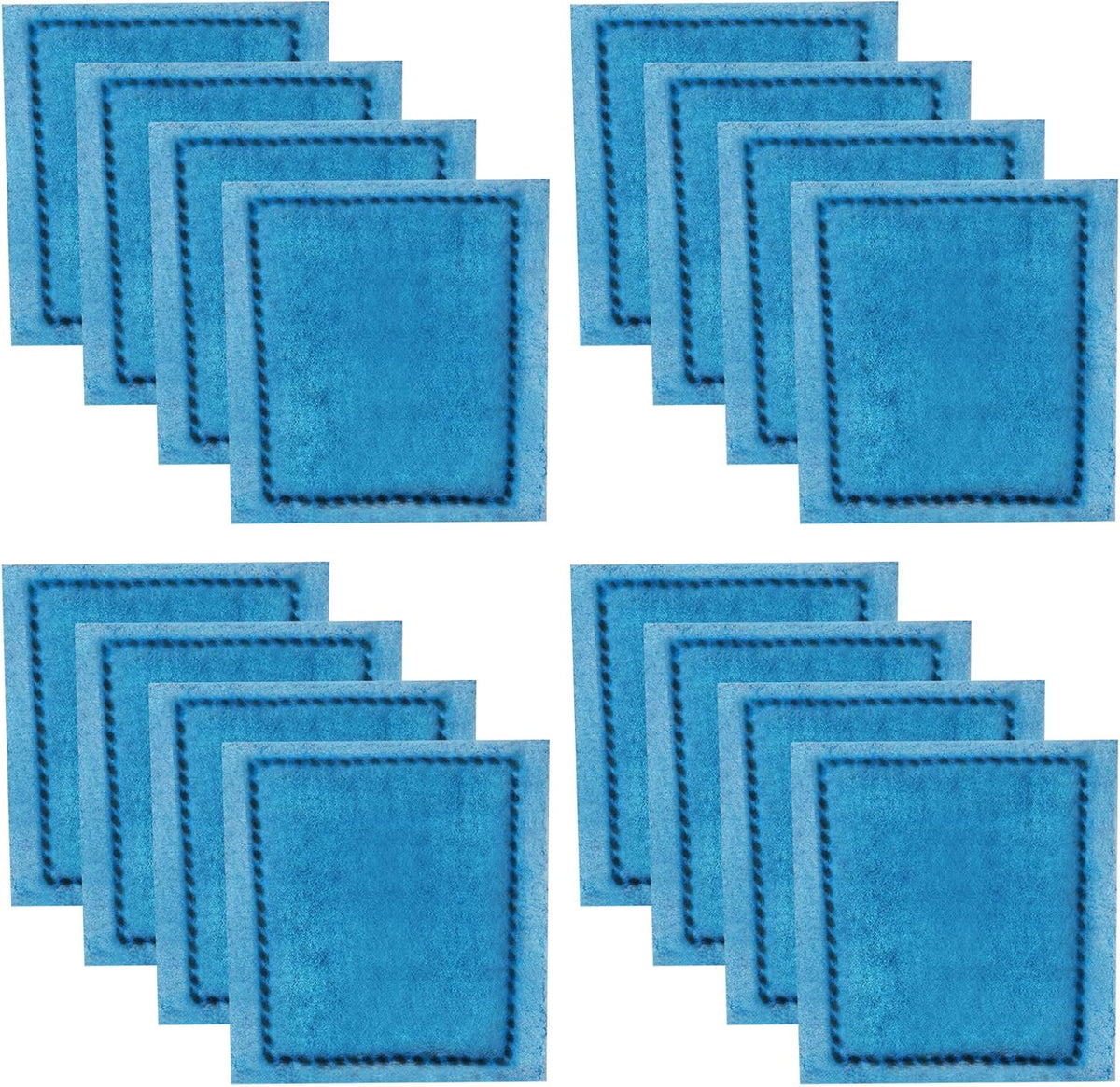 Xbbwmrs 16 pieces aquarium filter cartridge front view pack