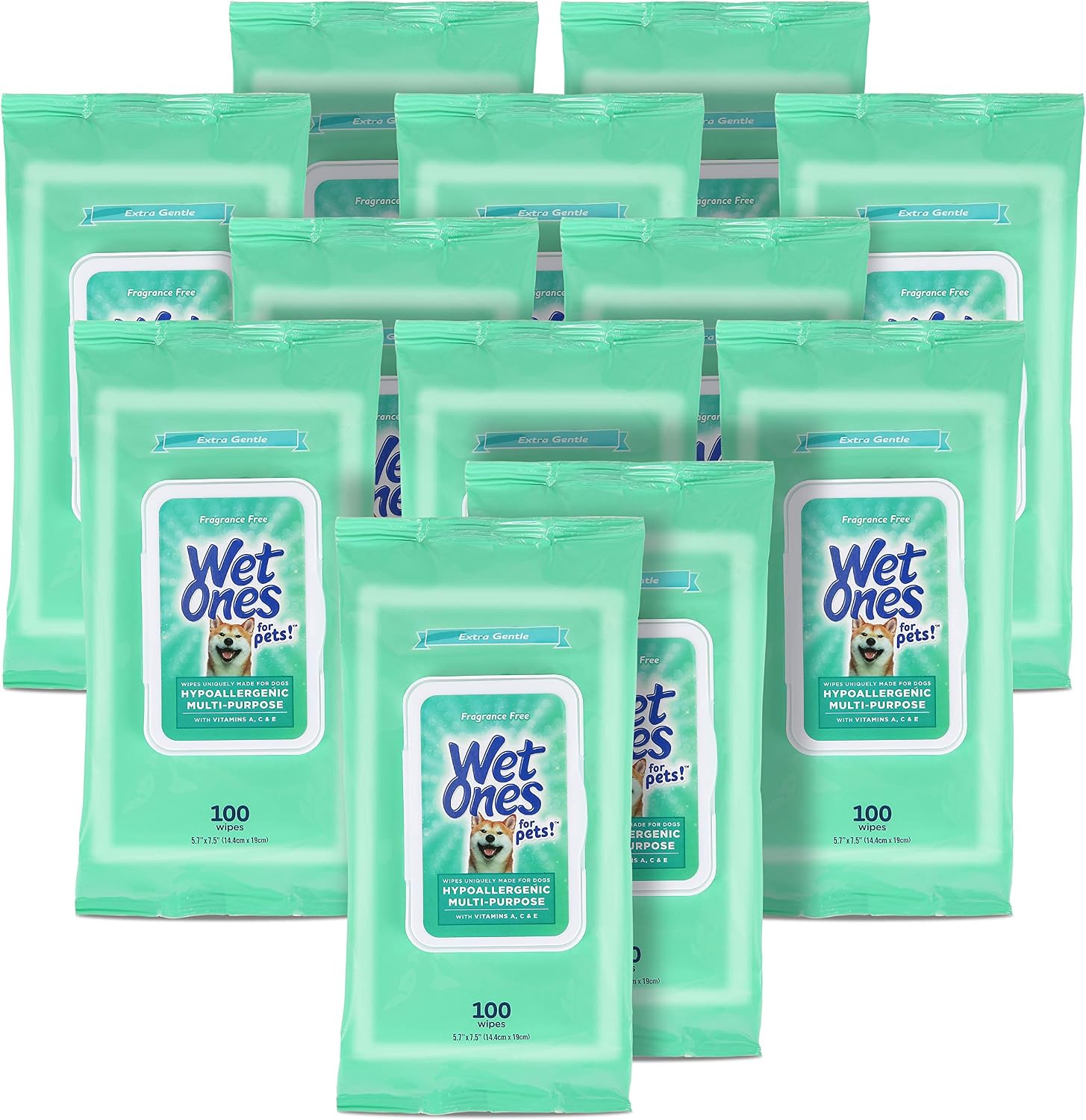 Wet Ones Multi Purpose Pets Wipes, 300 Count, Fragrance Free, Dog Wipes with Vitamins A C and E, Wet Lock Seal - Image 14