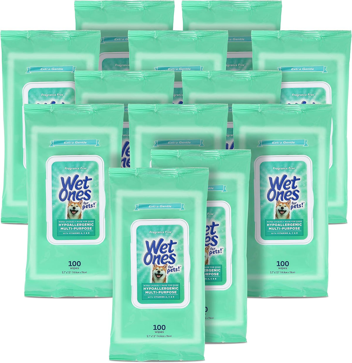 Wet Ones Multi Purpose Pets Wipes, 300 Count, Fragrance Free, Dog Wipes with Vitamins A C and E, Wet Lock Seal - Image 14
