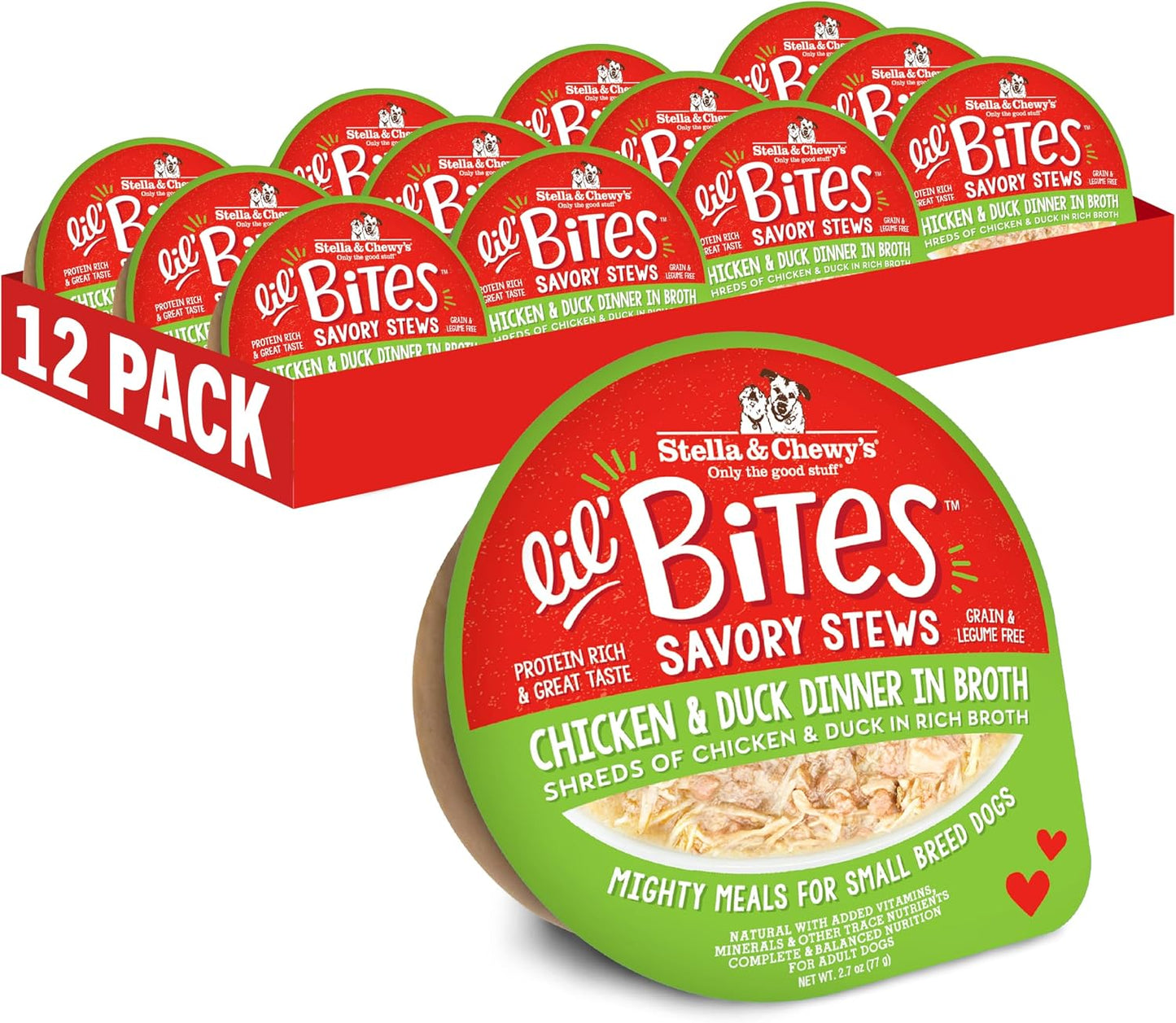 Stella & Chewy's Lil Bites Savory Stews for Small Breeds Beef & Chicken Dinner in Broth, 2.7 oz. Cups (Pack of 12) - Image 14