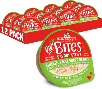 Stella & Chewy's Lil Bites Savory Stews for Small Breeds Beef & Chicken Dinner in Broth, 2.7 oz. Cups (Pack of 12) - Image 14
