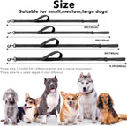 LIEVUIKEN durable double layer nylon dog leash being held at close traffic control position