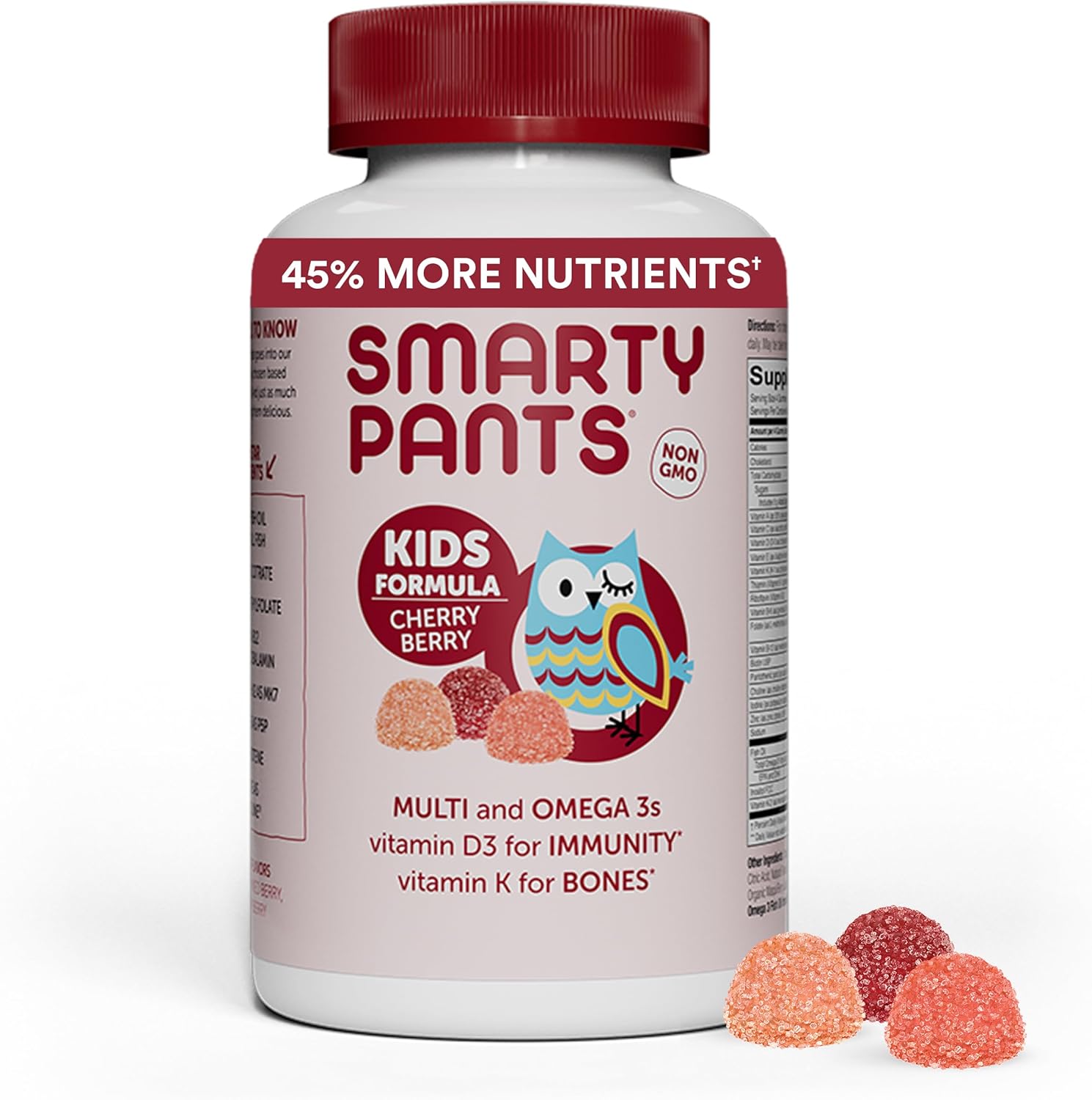 SmartyPants Kids Multivitamin Gummies front bottle view for children nutrition