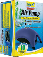 Tetra Whisper fish tank air pump packaged box layout