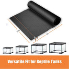 Furatune non adhesive reptile carpet substrate inside a one hundred twenty gallon tank