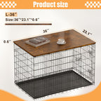 Piskyet premium wooden crate cover in rustic brown color style