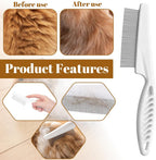 Ergonomic non-slip handle of small pet brush