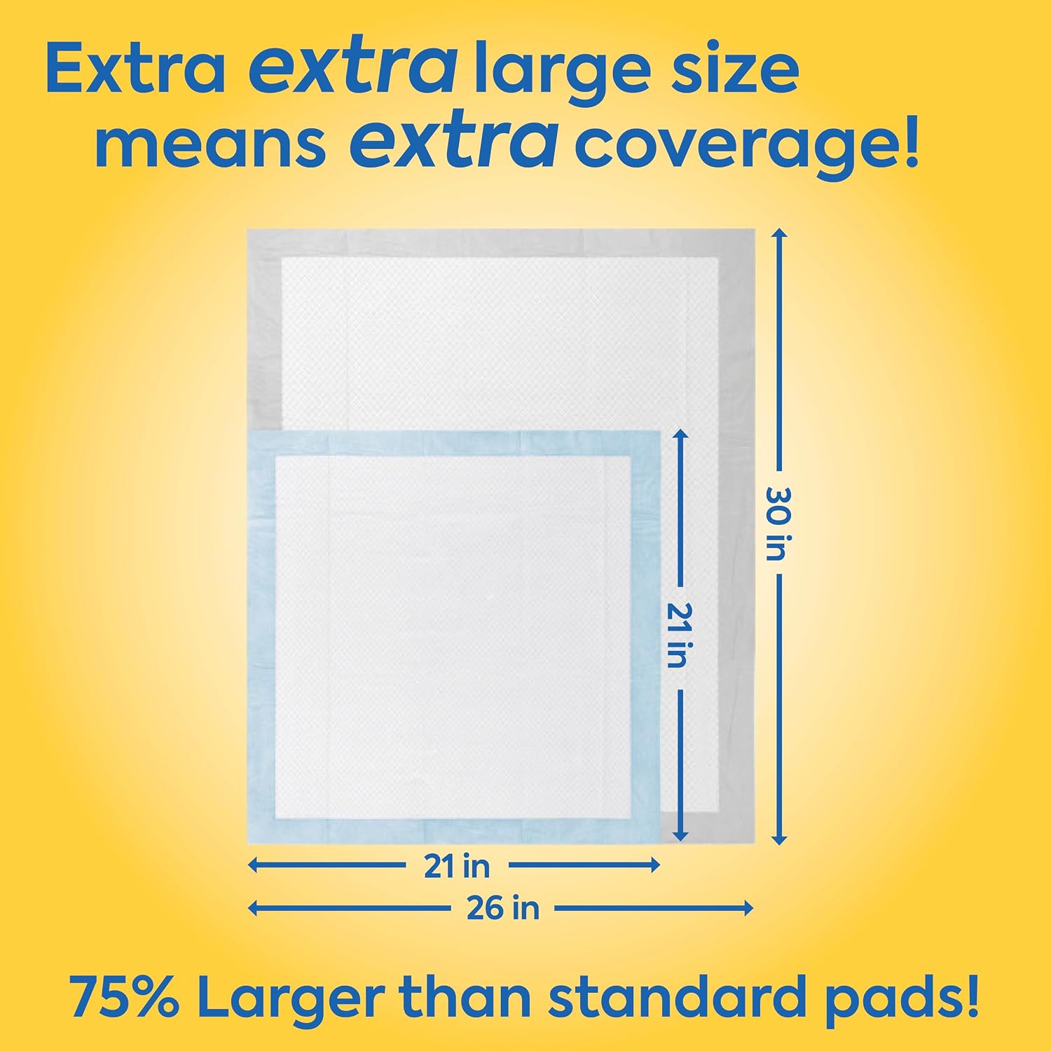 OUT! Petcare Puppy Pads XXL, Heavy Duty, Leak Proof Pee Pads for Dogs, Potty Training & Housebreaking, Puppy Essentials (26"x30", 30 Count) - Image 9