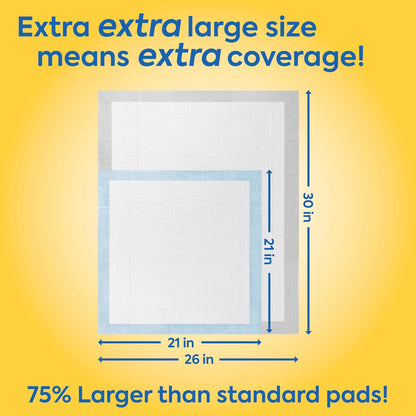 OUT! Petcare Puppy Pads XXL, Heavy Duty, Leak Proof Pee Pads for Dogs, Potty Training & Housebreaking, Puppy Essentials (26"x30", 30 Count) - Image 9