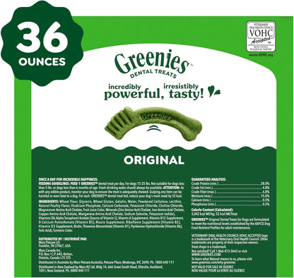 Greenies Veterinarian-Recommended Adult Natural Dental Dog Treats Petite Size, Dog Dental Chews, Original Flavor, 36 oz. Pack, 60 Count - Image 10