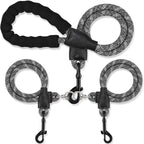 Premium imported no tangle double dog leash for multi pet households