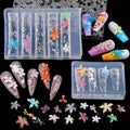 Kikonoke flower silicone nail art molds front view showing clear embossed templates for 3D floral manicure designs.