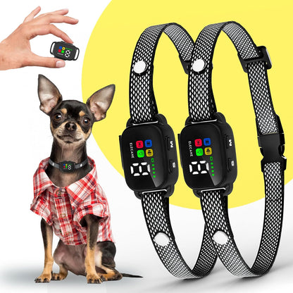 Tiny Bark Collar for Small Dogs 5-15 lbs and Puppies - No Shock Anti Barking Collar - Rechargeable Smart Collar for Dog Training with 7 Sensitivity Levels and 3 Beep&Vibration Modes (Black) - Image 10